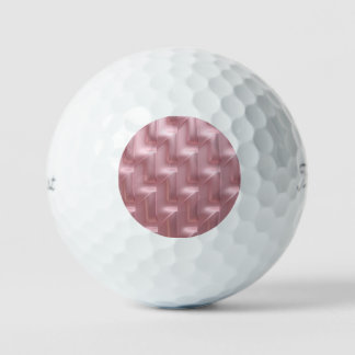 Chic Pink Geometric - Auf dem Kurs stehen Golfball