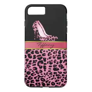 Chic Pink Jaguar Print iPhone 7 Plus Fall Case-Mate iPhone Hülle