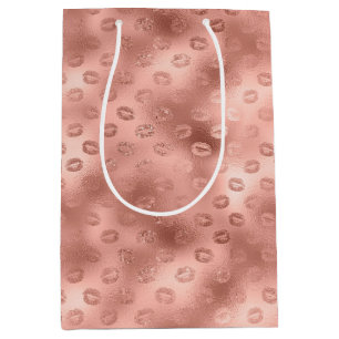 Chic Pink Lips Mittlere Geschenktüte