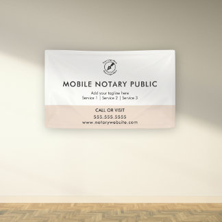 Chic Pink Mobile Notary Public Logo Website-Verans Banner
