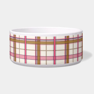 Chic Pink Navy Karo Ästhetik Napf