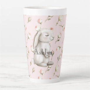 Chic Pink Niedlich Bunny Rose Bloral Milchtasse