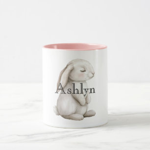 Chic Pink Niedlich Bunny Tasse