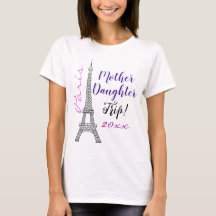 Chic Pink Paris Eiffel Tower Mutter Tochter Trip