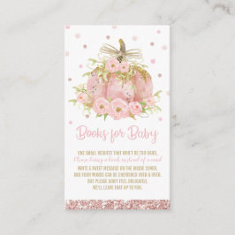 Chic Pink Pumpkin Baby Dusche Girl Bringen Sie ein Begleitkarte