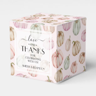 Chic Pink Pumpkins Girl Baby Dusche Geschenkschachtel