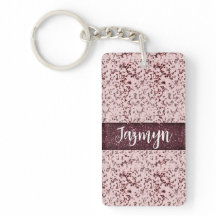 Chic Pink Rose Blush Glittery Marmor Personalisier