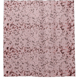 Chic Pink Rose Blush Marmor Duschvorhang
