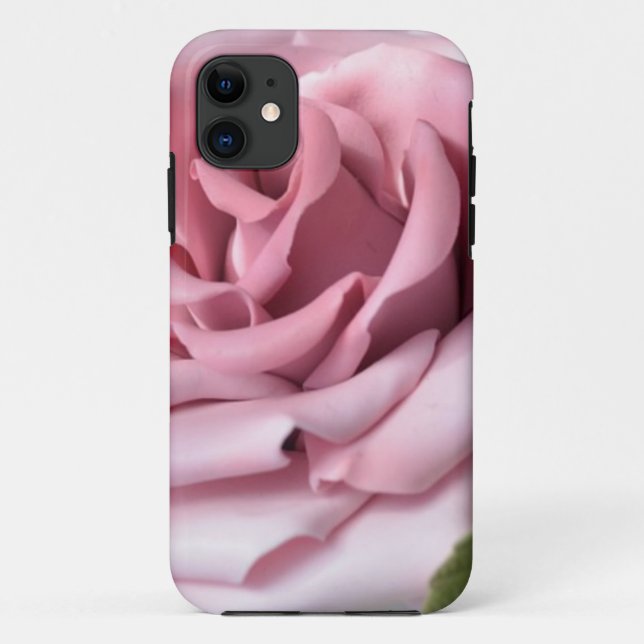 Chic Pink Rose iPhone Case (Rückseite)