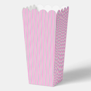 Chic Pink Striped Paper Bevorzugung Box - Stilvoll Geschenkschachtel