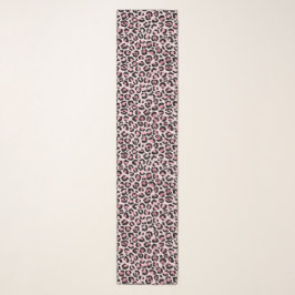 Chic Pink und Black Leopard Print Schal
