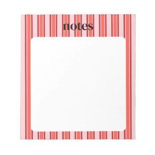 Chic Pink und Rot, individuell einstellbare Statio Notizblock