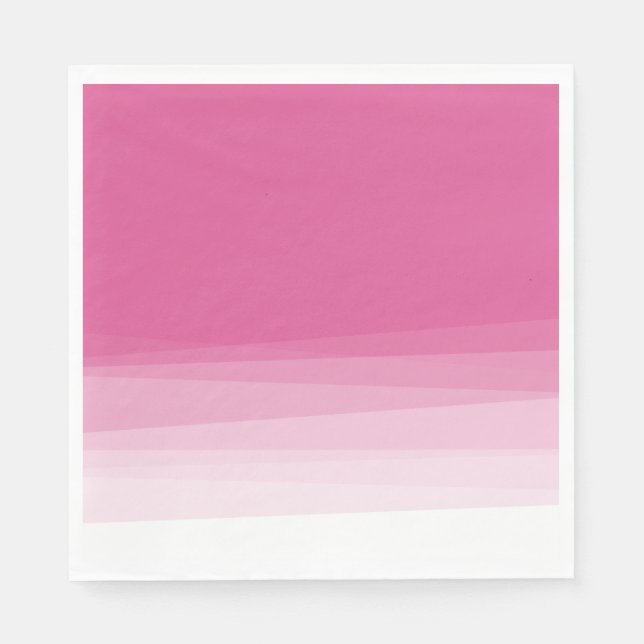 Chic Pink Watercolor Ombre Serviette (Vorderseite)