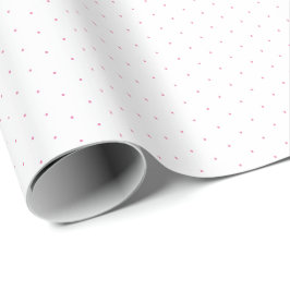 Chic pink weiß winzige Polka-Punkte-Muster Geschen Geschenkpapier