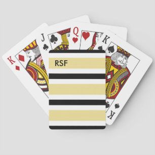 CHIC PLAYING CARDS_09 BUTTER/SCHWARZ/WEISS SPIELKARTEN