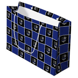 Chic Police Officer Thin Blue Line Abzeichen Muste Große Geschenktüte