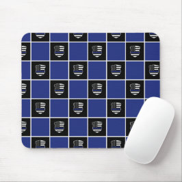 Chic Police Officer Thin Blue Line Abzeichen Muste Mousepad
