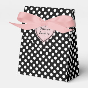 Chic Polka Dot Sweet 16 Gefallen Geschenkboxen Geschenkschachtel
