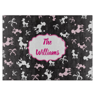 Chic Poodle Passion Schneidebrett