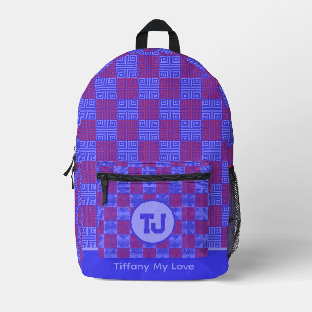 Chic Preschool Summer School Backpack Bedruckter Rucksack (Vorderseite)