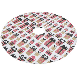 Chic Presents Fleece Tree Skirt Weihnachtsbaumdecke