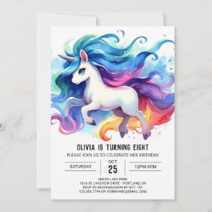 Chic Printable Horse Birthday Einladung