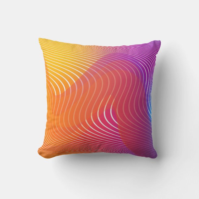 Chic Prints: Trending Throw Pillow Designs Kissen (Vorderseite)