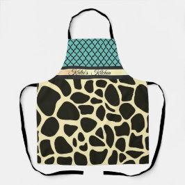 Chic Quatrefolie Giraffe Personalisiert drucken Schürze