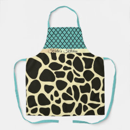 Chic Quatrefolie Giraffe Personalisiert drucken Schürze