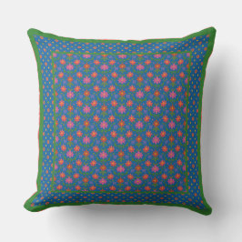 Chic Rangoli Blume, Polka Dots Kissen oder Kissen