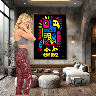 Chic Red Denim Textur: Logos und Text personalisie Capri Leggings