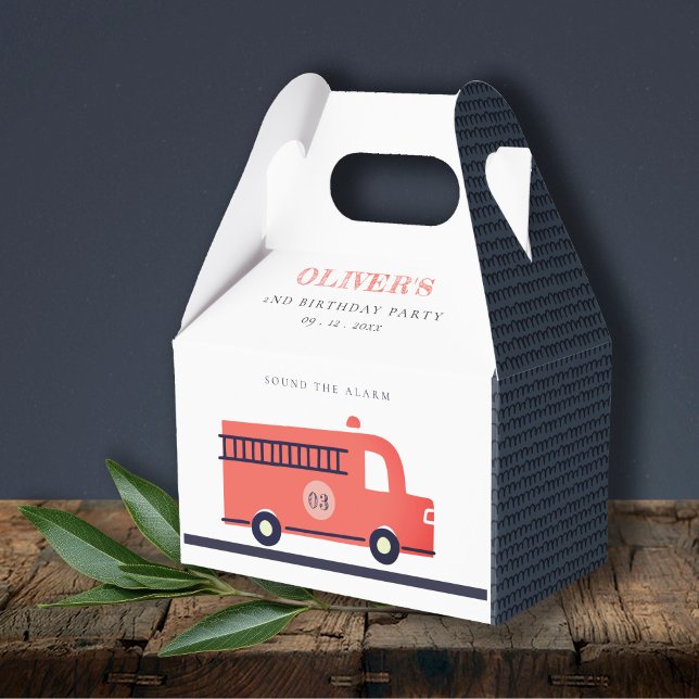 Chic Red Truck Fire LKW Motor jedes Alter Geburtst Geschenkschachtel (Von Creator hochgeladen)