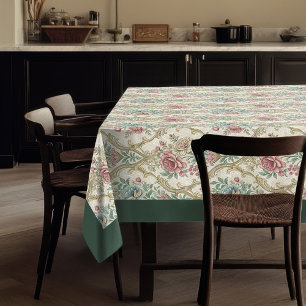 Chic Regal Damask Graceful Botanical Designs Tischdecke