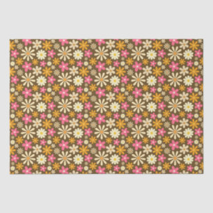 Chic Retro 70er Groovy Hippie Blume Seidenpapier