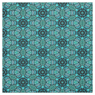 Chic Retro Aquamarin türkisfarbenes orientalische Stoff