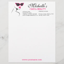 Chic Retro Black Pink Polka Dot Sonnenbrille Schön Briefbogen