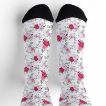 Chic Retro Spring Style lila Blumenmuster