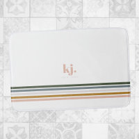 Chic Retro Stripes Monogramm