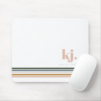 Chic Retro Stripes Monogramm