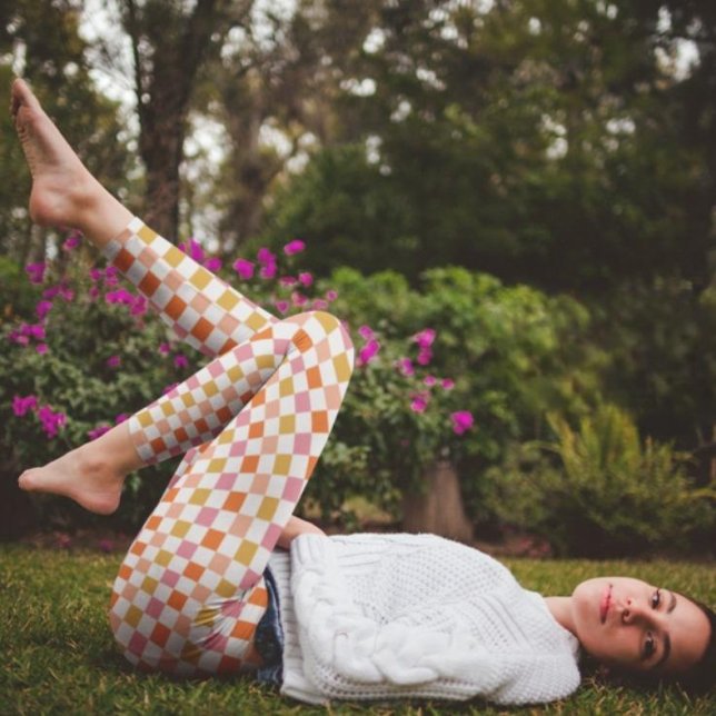 Chic Retro Urban Checkerboard Leggings (Von Creator hochgeladen)