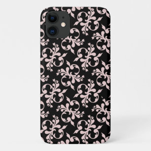 Chic Rococo Rosa Schwarz Ornament Muster Case-Ma Case-Mate iPhone Hülle
