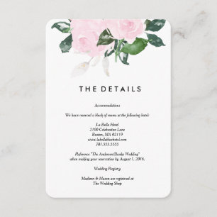 Chic Romance Details-Karte Begleitkarte