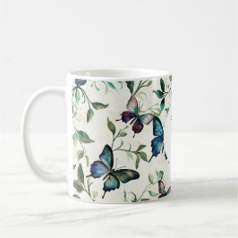 Chic Romantic Blue Butterfells Kaffeetasse