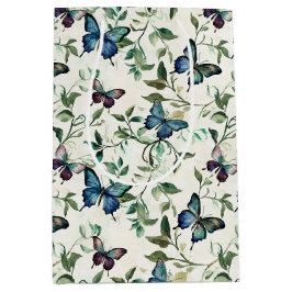 Chic Romantic Blue Butterflies Brautparty Mittlere Geschenktüte