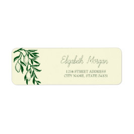 Chic Romantic Lemons Address Label