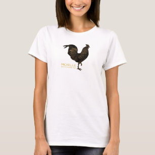 Chic Rooster Chinese New Year 2017 Personalisiert  T-Shirt