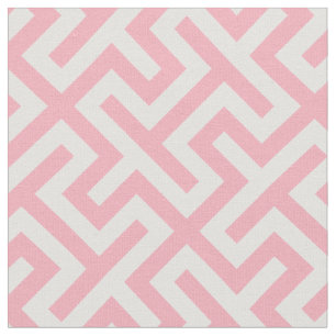 Chic rosa und abstraktes geometrisches Muster Stoff