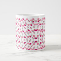 Chic rosa und rot floraler Druck nahtlos Muster