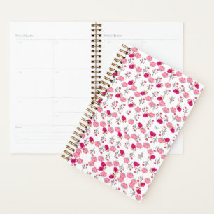 Chic rosa und rot floraler Druck nahtlos Muster Planer