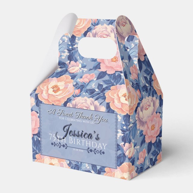 Chic Rose Birthday Gefallen Box für Frühjahr Gebur Geschenkschachtel (Vorderseite)